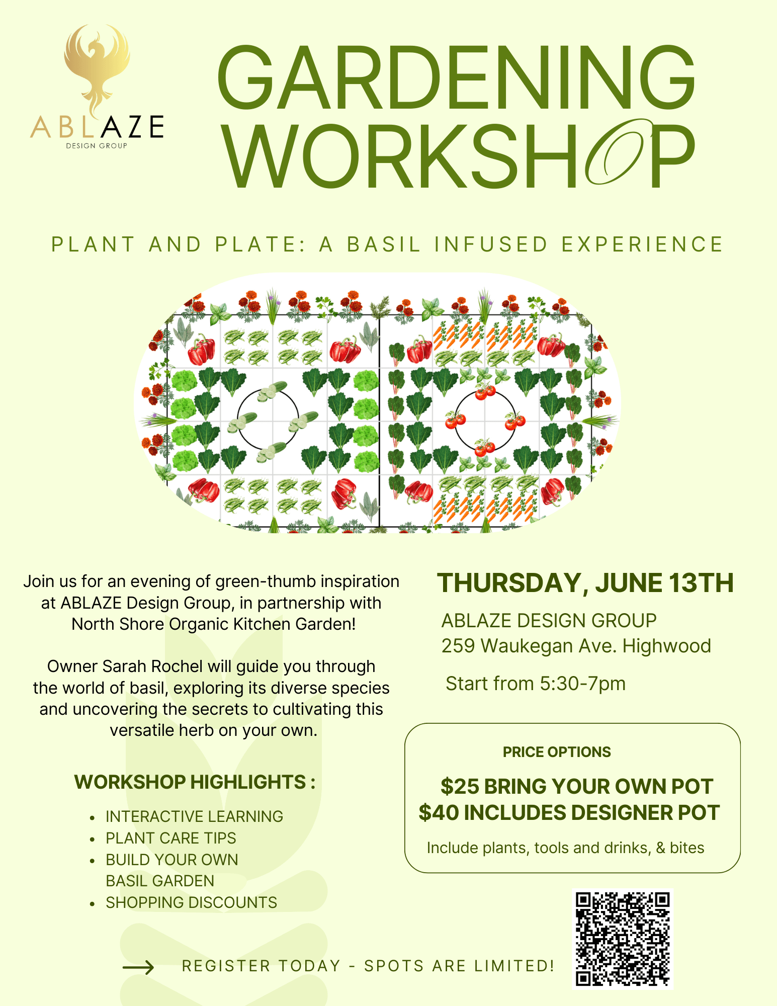 Plant & Plate: A Basil Infused Garden Experience