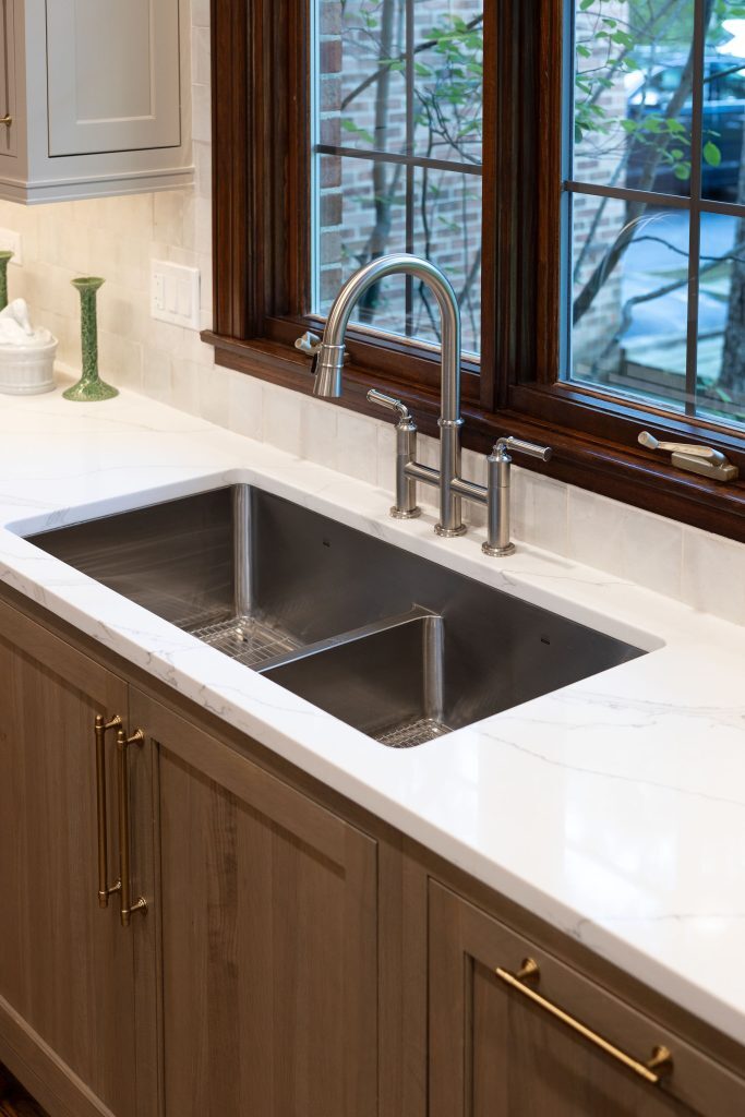 Two Tone Neutral Kitchen Remodel project image 1