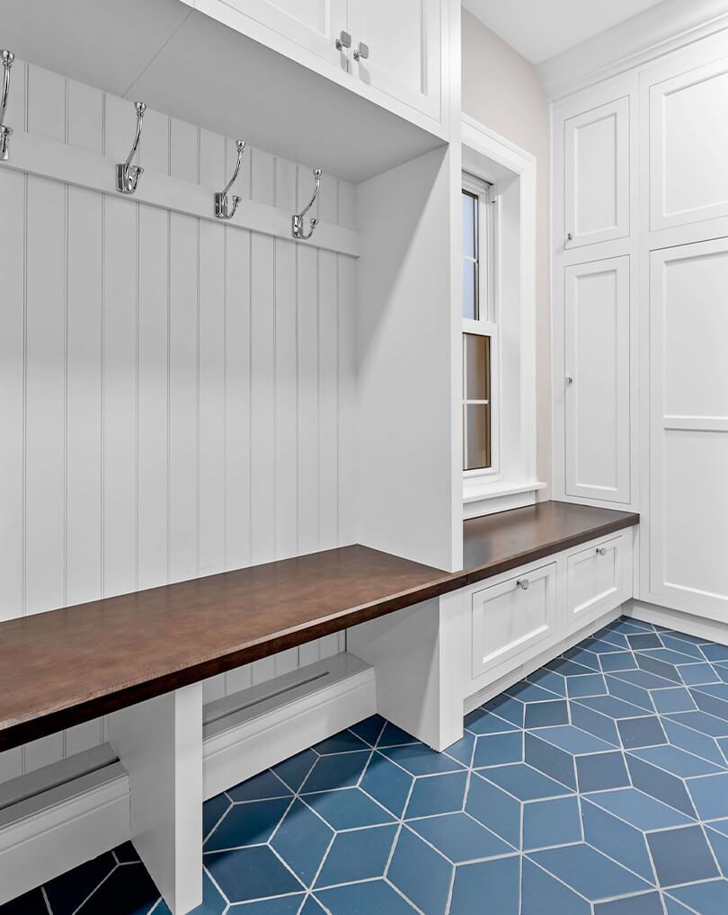 Bold Mud Room Renovation