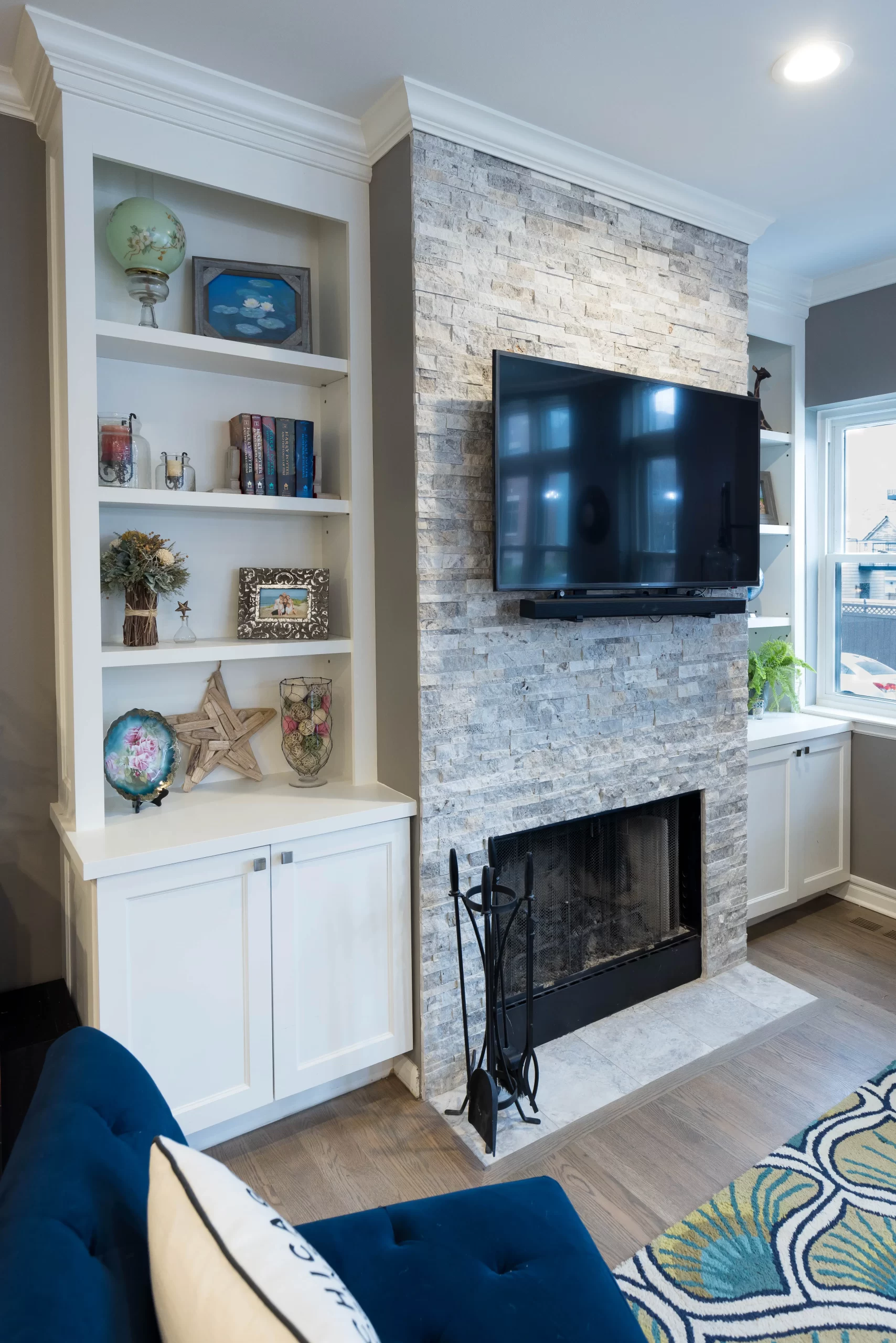 Fireplace Feature Walls: Stone, Plaster, Tile, and Integrated Storage