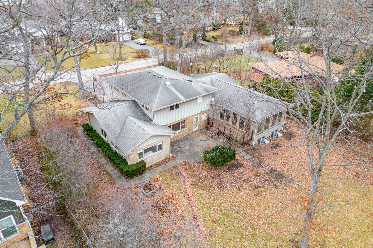 Aerial view of the rear of the LIFT property before renovation