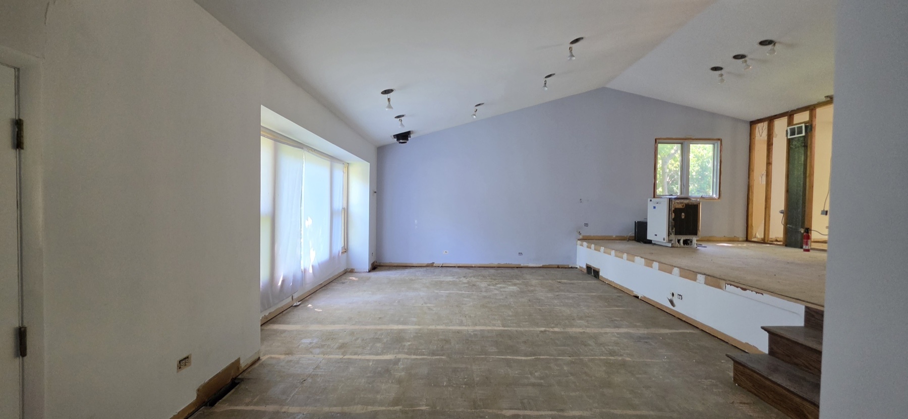 Open living level during the LIFT renovation