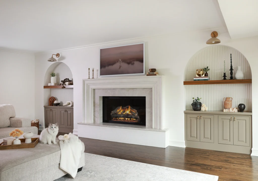Sculpted Fireplace Wall project image 7