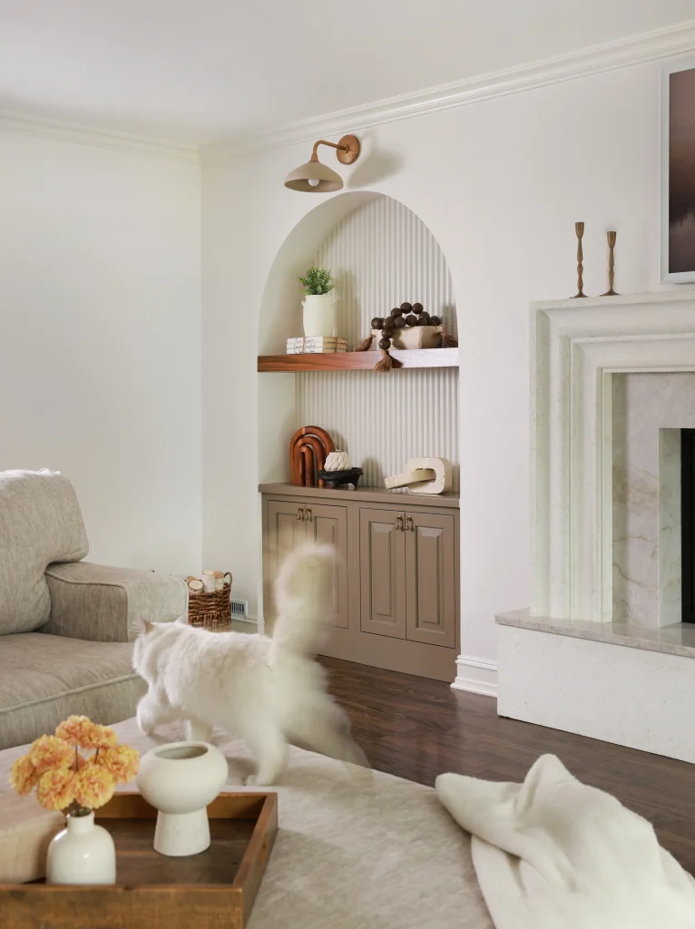 Sculpted Fireplace Wall project image 3