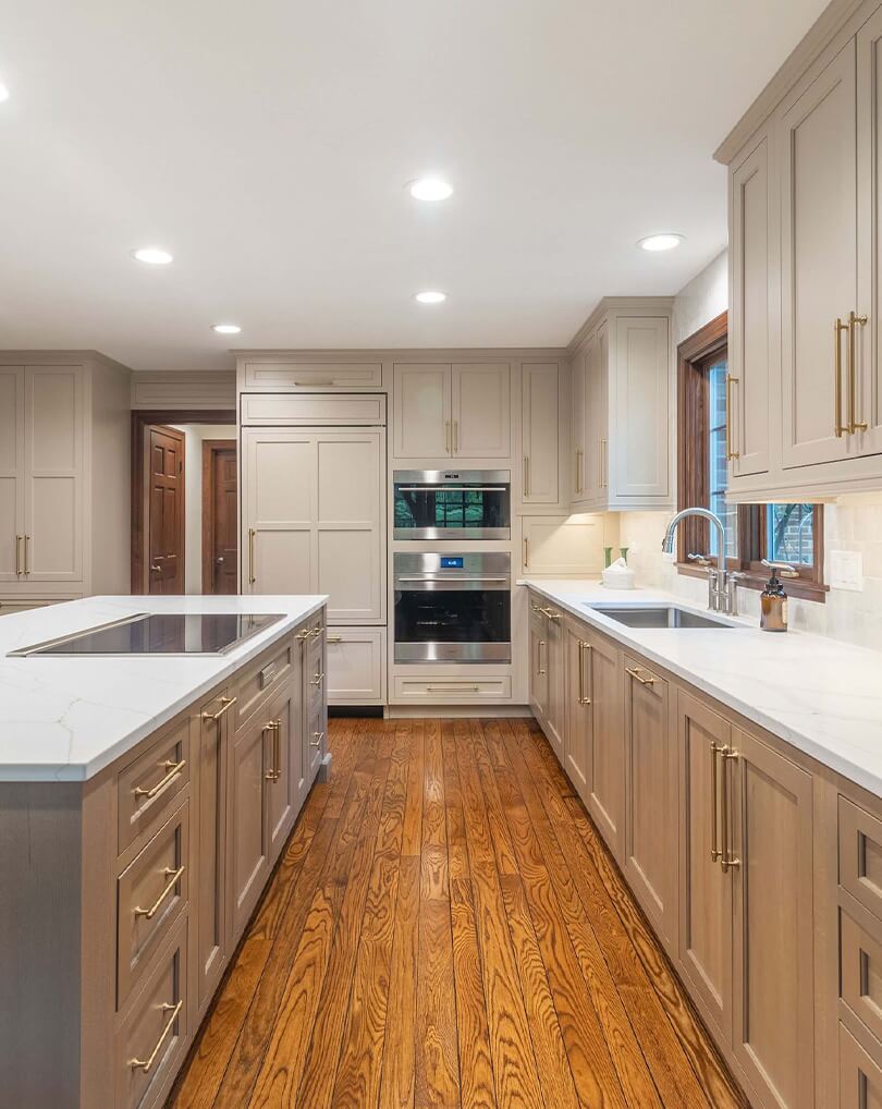 Two Tone Neutral Kitchen Remodel